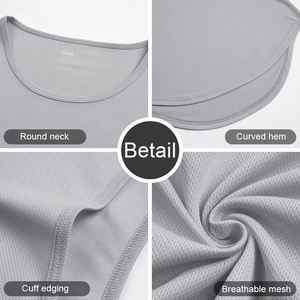 Débardeur de sport pour homme en polyester pur 150 g/m², léger, respirant, séchage rapide, idéal pour <span class=keywords><strong>la</strong></span> course à pied et l'entraînement – Vente en gros - Product Image 4