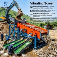 Crible vibrant minier 200-250 t/h à fonctionnement stable pour la séparation de sable et de pierres dans la production d'or en Afrique de l'Ouest