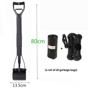 Juicepet all'ingrosso di rifiuti domestici per animali domestici <span class=keywords><strong>Scooper</strong></span> per cani accaparramento di cacca di cane lungo 80cm manico pieghevole cacca per cani - Product Image 1