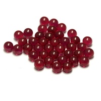 Perles de rubis populaires 2mm 3mm 4mm 6mm 8mm 10mm 11mm 12mm 5 #   Sphère de rubis en corindon rouge