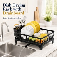 Modern keuken afdruiprek aanrechtblad afdruiprek organizer met bestekhouder voor servies