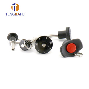 Broches à dégagement rapide Tengdafei en acier inoxydable à extrémité sphérique robustes avec anneau de levage usage général - Product Image 1