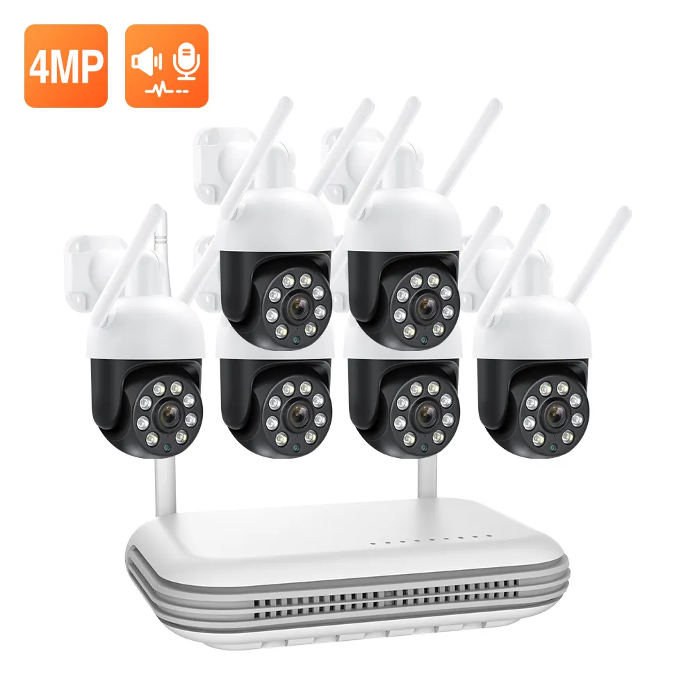 outdoor waterproof Smart Wifi 8CH NVR CCTV Bullet IP Camera P2P Security Surveillance System Cameras Kit