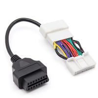 Doble cabezal automotriz 26 26 pines a OBD2 16 pines 16 pines línea de diagnóstico coche OBD Splitter Cable adaptador para Tesla Modelo 3 Y Model3