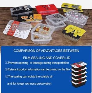 Máquina Selladora Manual de Bandejas para Alimentos, Contenedores de Plástico Cuadrados para Comida Rápida, Bandejas para Almuerzo - Product Image 5