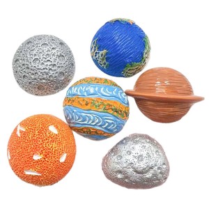 Matériaux de beauté pour coques de téléphone en résine époxy crémeuse DIY sur le thème de la Terre et des planètes, accessoires en résine pour voiture et réfrigérateur - Product Image 5