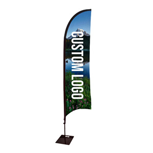 Nhà Máy Cung Cấp Xách Tay Teardrop Lông Khung Nhôm Bay Biểu Ngữ Hiển Thị Bãi Biển Cờ Biểu Ngữ Cho Triển Lãm Khuyến Mãi - Product Image 6