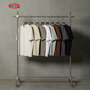 Sang Trọng 74% Cotton 26% <span class=keywords><strong>Polyester</strong></span> Tùy Chỉnh 210 Gram Áo Thun Unisex Tùy Chỉnh In Ấn Quá Khsize Phù Hợp Với Highstreet Thiết Kế Logo T Áo Sơ Mi B - Product Image 1