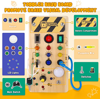 Enfants télécommande lumières LED occupé conseil Montessori jouet prise interrupteur enregistrement jeu sensoriel activités de voyage jouets éducatifs