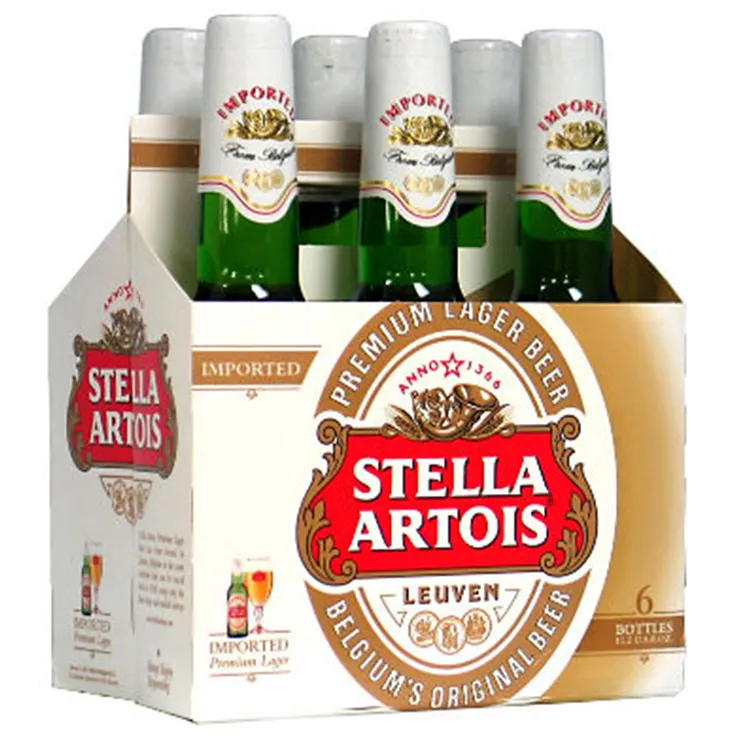 Fabrik preis Anpassbare Weins ch achtel Pappe 6er Pack Bierflaschen träger Kraft Bier Verpackungs karton Hersteller