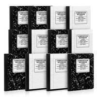 Carnet de composition A5 à lignes larges, 100 feuilles, motif marbre, pour l'école, journal d'écriture, lot en gros pour étudiants, fournitures de bureau