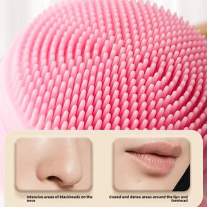 Cepillo de Silicona de Doble Cara para Lavar la Cara, Limpiador Facial de Pelo Suave para Limpieza Profunda de Poros, Herramienta Manual de Masaje para Hombres y Mujeres - Product Image 3
