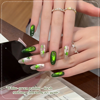 Vernis à ongles gel UV adhésif non toxique, flacon de 8 ml pour lampe LED, longue tenue, DIY, nail art français de créateur