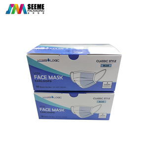 Renkli baskı ağız toz yüz kağıt yüz maskesi tek kullanımlık ambalaj ambalaj kutusu tıbbi cerrahi yüz maskesi kutusu - Product Image 3