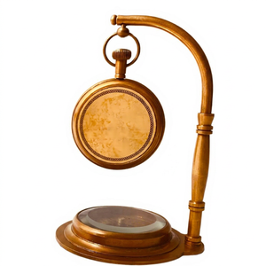 Reloj de Mesa Decorativo con Brújula, Reloj de Sol de Escritorio, Decoración de Estante, Estilo Vintage Atemporal, Reloj de Mesa de Estilo Náutico Antiguo - Product Image 3