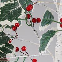 Kerstboomlicht LED Nieuwjaarsvakantie Feestdecoratie Gloeiende boom Binnenhuis Rood fruitblad Decoratieve lamp