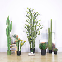 Plantes artificielles de cactus en pot, plantes vertes artificielles, fausses plantes succulentes, cactus artificiels, décoration d'intérieur multi-styles
