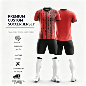 Maillot de football personnalisé à manches courtes 2026, impression par transfert thermique direct, 100% polyester, séchage rapide, par SportStars - Product Image 1