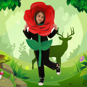 <span class=keywords><strong>Disfraz</strong></span> de Rosa para Niños, Vestido Tipo Romper, <span class=keywords><strong>Disfraz</strong></span> para Navidad, Actuaciones Escolares, Disfraces para el Día de San Valentín, Cosplay de Flor de Rosa - Product Image 1