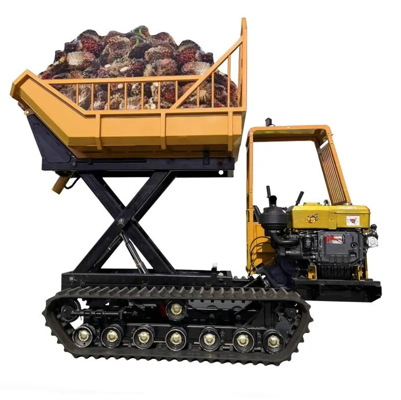 Elf load track dumper 1ton 2ton 3ton 4ton, crawler mini track dumper di Malaysia