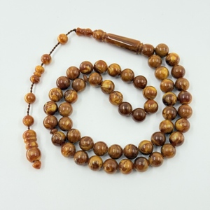 Pulsera de cuentas de oración musulmana, cuentas de 10 mm, 51 piezas, peregrinación islámica, Misbaha Taisbiha Syrup Kerbai Subha Rosario - Product Image 5