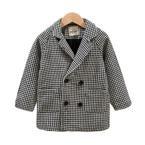 Manteau en laine automne hiver pour garçons veste <span class=keywords><strong>mi</strong></span>-<span class=keywords><strong>longue</strong></span> décontractée en tailles moyennes et grandes vêtements pour enfants en gros - Product Image 5