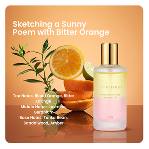 Huile pour le corps à la vitamine E MULAN avec des huiles de rose et de pépins de raisin - Hydratant anti-rides Parfum frais pour tous les types de peau - Product Image 5