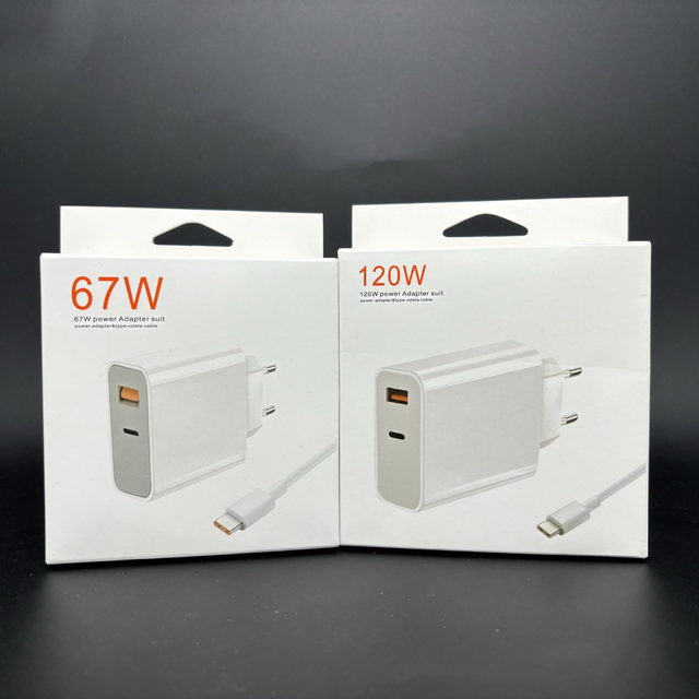 Super Fast Charging 120W 67W USB Charger 6A Cable USB Fast Charger Wall Phone Charger Power Adapter for Xiaomi