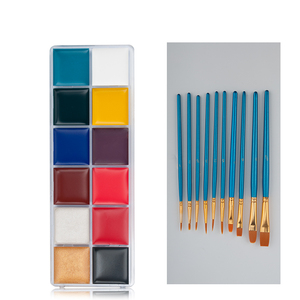 <strong>Professional</strong> Festivals Makeup Non-toxic Children Safe 12 Colors <strong>Face</strong> &amp; Body <strong>Painting</strong> <strong>Kit</strong> with Brush - Product Image 6