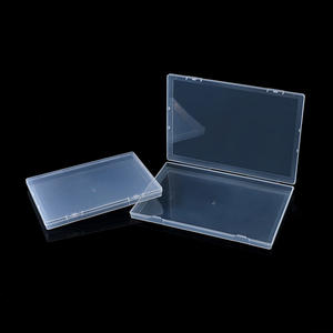 Caja de Almacenamiento de Plástico Transparente Rectangular 25.8x18.5x1.7cm, Organizador de Oficina con Tapa, Material PP, Hecho en Zhejiang, B04 - Product Image 1