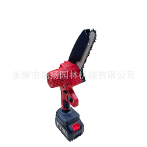 Mini motosierra de 6 pulgadas con motor de escobillas y batería para cortar madera, jardinería y bricolaje - Product Image 5