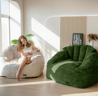 Beliebtes Muschel-Design Faulenzer-Sofa, Tragbarer Faulenzer-Loungesessel, Runder Sitz für Apartment, Hotel, Wohnzimmer