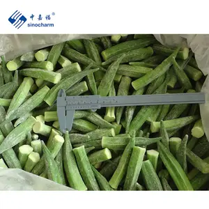 Sinocharm High Quality D<2.5cm Frozen Whole Okra BRC A Certified Factory Price IQF Okra Organic for Sale