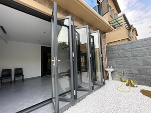 Porta Pieghevole in Vetro Decennial, in Lega di Alluminio, per Esterni, Personalizzabile in Fabbrica, per Patio e Ville, Insonorizzata e Resistente agli Uragani - Product Image 5