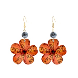 Hawaii çiçek küpe akrilik <span class=keywords><strong>Frangipani</strong></span> kadın aksesuarları küpe kızlar için hediyeler - Product Image 4