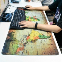 Tapis de jeu de bureau en caoutchouc blanc vierge extra large, long, XL, XXL, pour sublimation
