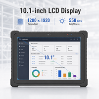 Tableta Robusta Intel N100 con Windows 10, Pantalla de 10.1 Pulgadas y 550nits, Tableta Industrial Resistente IP67, PC Industrial con Soporte para RJ45 y RS232