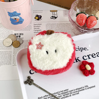 Dompet Boneka Apel Hijau Kartun Grosir, Gantungan Kunci Tas Apel Merah Lucu, Liontin Gantungan Kunci Buah Kreatif, Hadiah Anak-Anak