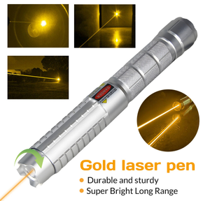 Nhà Máy Giá có thể sạc lại siêu sáng tầm xa vàng con trỏ laser cực kỳ mạnh mẽ LED Đèn pin Laser - Product Image 2