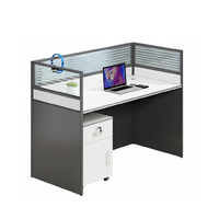 Estación de Trabajo para Oficina, Escritorio para Computadora, Moderno, de Madera, con Separación para Empleados, Juego de Muebles de Oficina Ejecutivos, Venta al Por Mayor