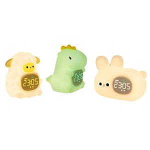 Sveglia per studenti multifunzionali per bambini ha portato la festa degli animali dinosauro con coniglio di <span class=keywords><strong>pecora</strong></span> con comodino elettronico intelligente - Product Image 1