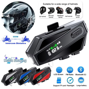Casque de moto C6 avec écouteurs Bluetooth, radio FM, <span class=keywords><strong>interphone</strong></span> <span class=keywords><strong>sans</strong></span> <span class=keywords><strong>fil</strong></span> 500M, appels, étanche IPX6, casque <span class=keywords><strong>sans</strong></span> <span class=keywords><strong>fil</strong></span> détachable - Product Image 1