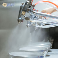 Solutions clés en main pour lignes de revêtement : Ligne de peinture automatique antiadhésive à économie d'énergie pour ustensiles de cuisine en aluminium (casseroles et poêles)