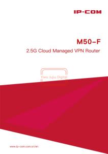 IP-COM M50-F 2.5G Cloud Managed Firewall VoIP VPN Router AP Controller 2-in-1 Multi WAN Enterprise <strong>Networking</strong> - Product Image 4