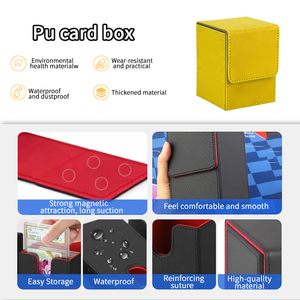 กล่องใส่การ์ดแ<span class=keywords><strong>บ</strong></span><span class=keywords><strong>บ</strong></span>ใส PVC/หนัง PU สำหรับการ์ด Top Loader Binder TCG, Beyblade X, Steam, Yugioh, และการ์ด MTG - Product Image 2