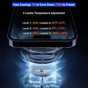 Enfriador de Teléfono para Juegos, Transmisión en Vivo, Enfriador Magnético de 50W para Celulares con Radiador de Enfriamiento Líquido de Bajo Ruido para Teléfonos y Tabletas - Product Image 3