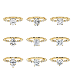 किंगलोंग गहने कस्टम <span class=keywords><strong>14k</strong></span> 18k ठोस सोना 1-5 ct सोलिटेयर लैब उगाई गई हीरे की शादी की अंगूठी महिला थोक मूल्य - Product Image 4