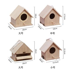 Gabbia di uccello dell'annata gabbia di legno case di uccelli - Product Image 3