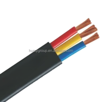 HUAQI 600V 4mm² Gummi-Isolationsmantel 3 & 4 Adern Flaches Tauchpumpenkabel H07rn-f IEC-Standard Bergbau-Elektrokabel