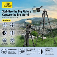 Trípode para Selfies y Fotografía de Productos de 1.6m, KTP-800, Antivibración, 360° °   Trípode Profesional y Estable para Fotografía Panorámica